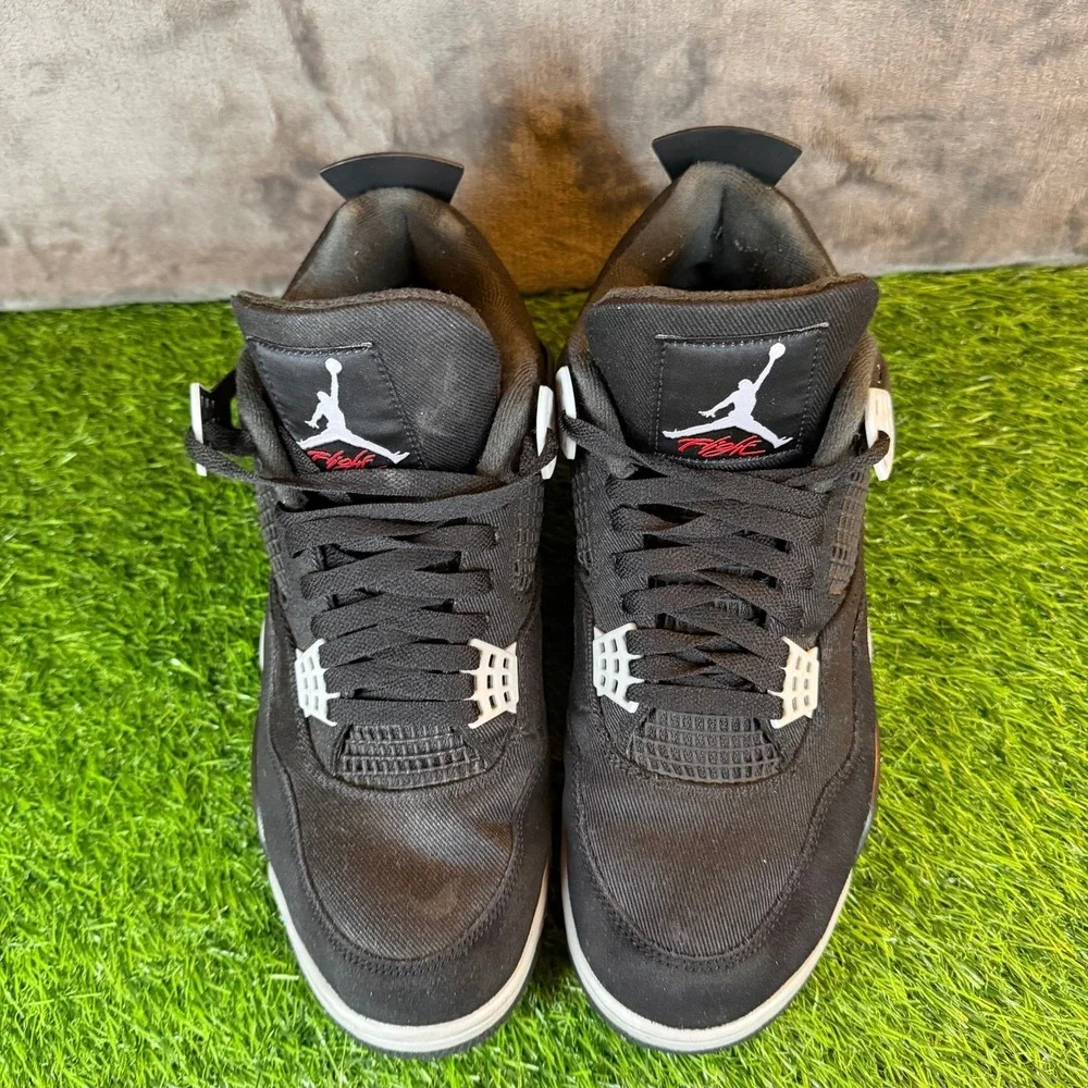 Jordan Air Jordan 4 Retro SE Mens Eleven Black Canvas Sneakers DH7138-006